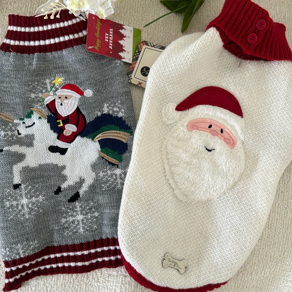 🎁 NEW Pet Apparel Christmas Sweaters
